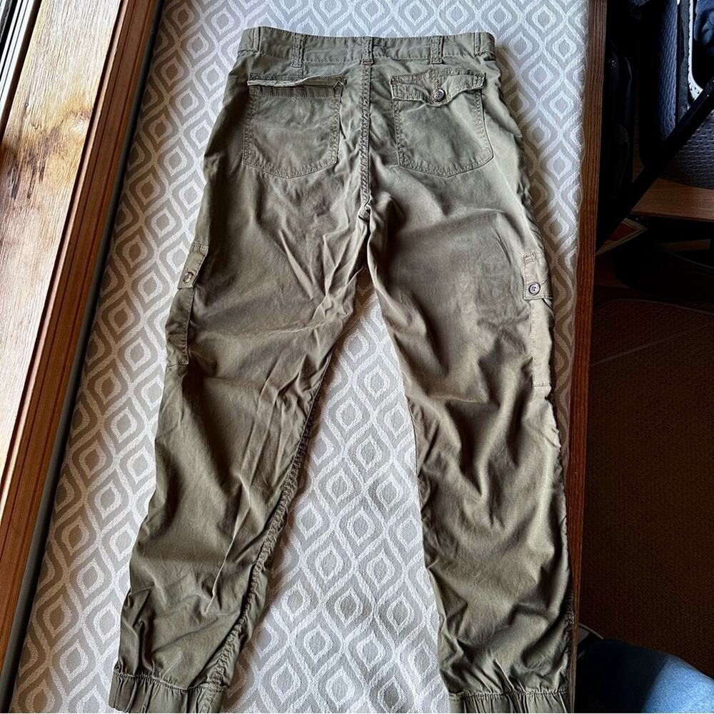 Anthropologie Army Green Cargo Jogger sz 26 Military Inspired Boho Chic - Picture 3 of 10